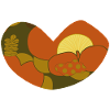 70'S floral heart