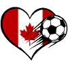 Canada Flag Soccer with Heart