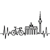 Berlin Rennrad Herzschlag Skyline