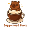 Chocolat chaud Choco Capybara Kawaii