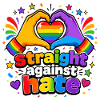 Straight Against Hate Rainbow Pride Equality