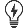 Electrician Light Bulb Lightning Motif