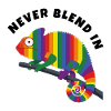 Rainbow Chameleon Pride Month