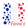 France Dot Pattern Flag