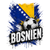 Bosnien Fußball Flagge