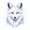 Arctic Fox Polygon Design