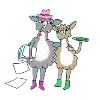 2 Funny Llama Friends