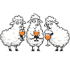 Drinking Sheep Trio