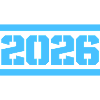 2026 Block Year Numeral Art