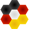 Honeycomb Colour Play German Flag.