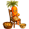 Carrot peels potatoes