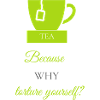 TEA-RIFFIC (Lime + Grey)