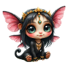 Chibi-Schmetterlingsfee mit Juwelen