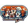Ich liebe Hunde Patchdesign
