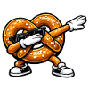 Dabbing Brezel