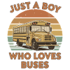 Boy Loves Buses – Retro Bus Design