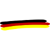 Germany Flag Line