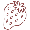 Strawberry Minimal Line Art