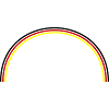 Deutschland Flagge Bogen