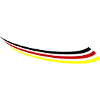 Germany Flag Line