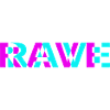 Rave Neon Techno Festival Design