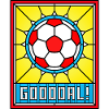 Stained Glass Soccer Ball Emblem