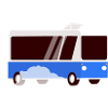 Blue Bus Cartoon