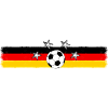 Deutsche Fußballflagge Ball