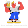 Beer-built body – humorous training