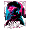 Neon Rebel Cyberpunk Girl