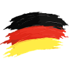 Germany Flag Brushstroke Germany Fan