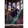 Nun Skater in Stained Light