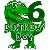 DINO 6 YEARS DINOSAUR 6TH BIRTHDAY