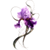 Lila Iris Blüte Elegante Blumenkunst 