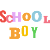 Colourful School Boy Typography