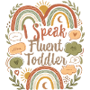 Speak Fluent Toddler Rainbow Tee