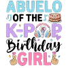Abuelo de la fille d’anniversaire K-Pop