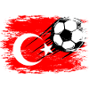 Football drapeau turc utilisé