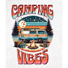Retro Camper Vibes by Campfire