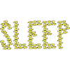 Sleep typography