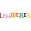 Lehrerin Bunte Buchstaben