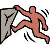 Boulderer Jump Climbing Bouldering Sports