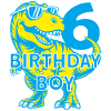 DINO 6 YEARS DINOSAUR 6TH BIRTHDAY