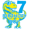 DINO 7 YEARS DINOSAUR 7TH BIRTHDAY