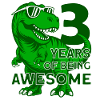 DINO 3E ANNIVERSAIRE DINOSAURE