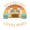 Only one boy loves buses