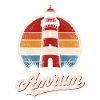 Amrum Lighthouse Retro Stripes