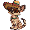 Hyena Funny Sombrero