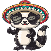 Skunk Funny Sombrero