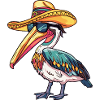 Pelican Bird Funny Sombrero